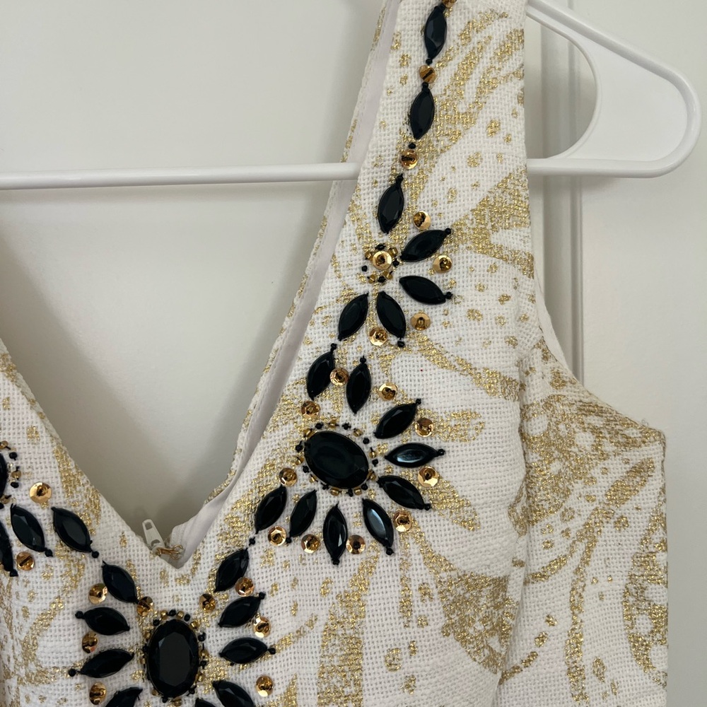 Lilly Pulitzer Laidley White and Gold Dress - Picture 4 of 9